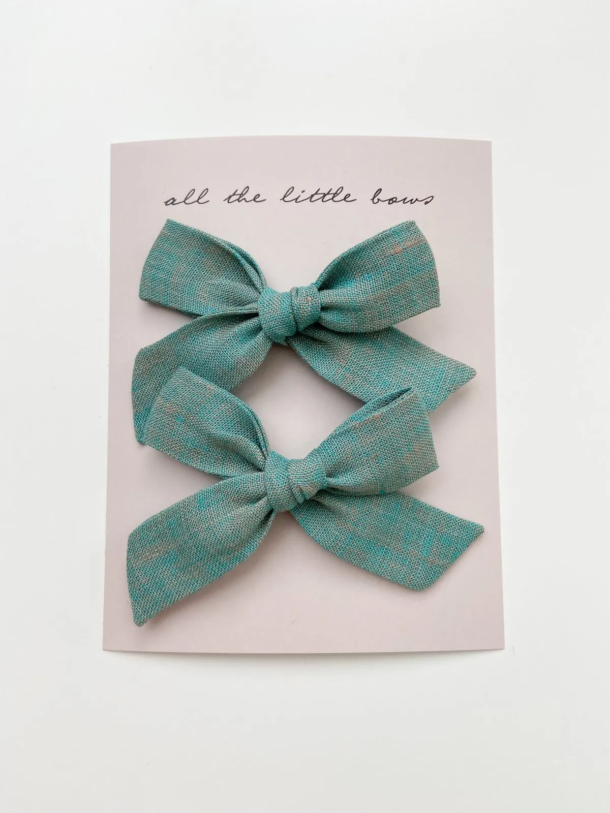Classic Knot Bow | Copper Green - Alligator Clip