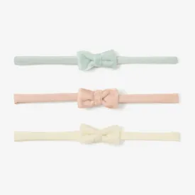 Velvet Bow Headband - Set of 3 by Elegant Baby